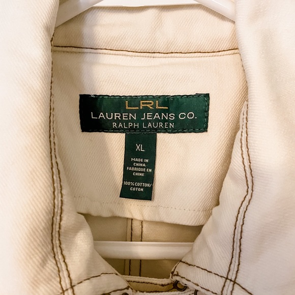 Off white Ralph Lauren trench coat Extra Large - Picture 2 of 3